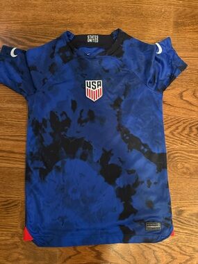 Nike Kids Blue and Black USA Soccer Jersey
